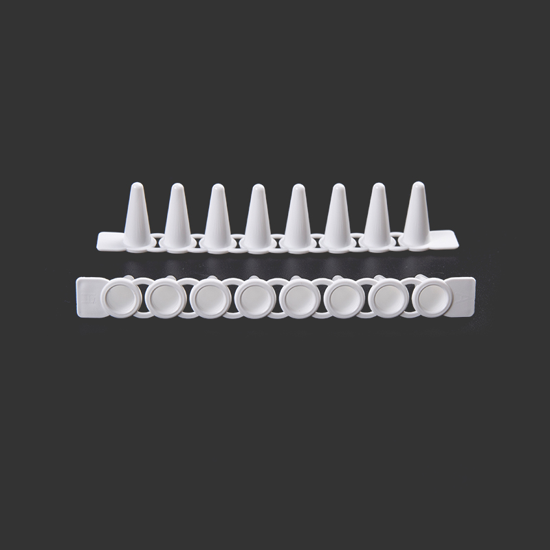Bandă PCR cu 8 tuburi de 0,1 ml