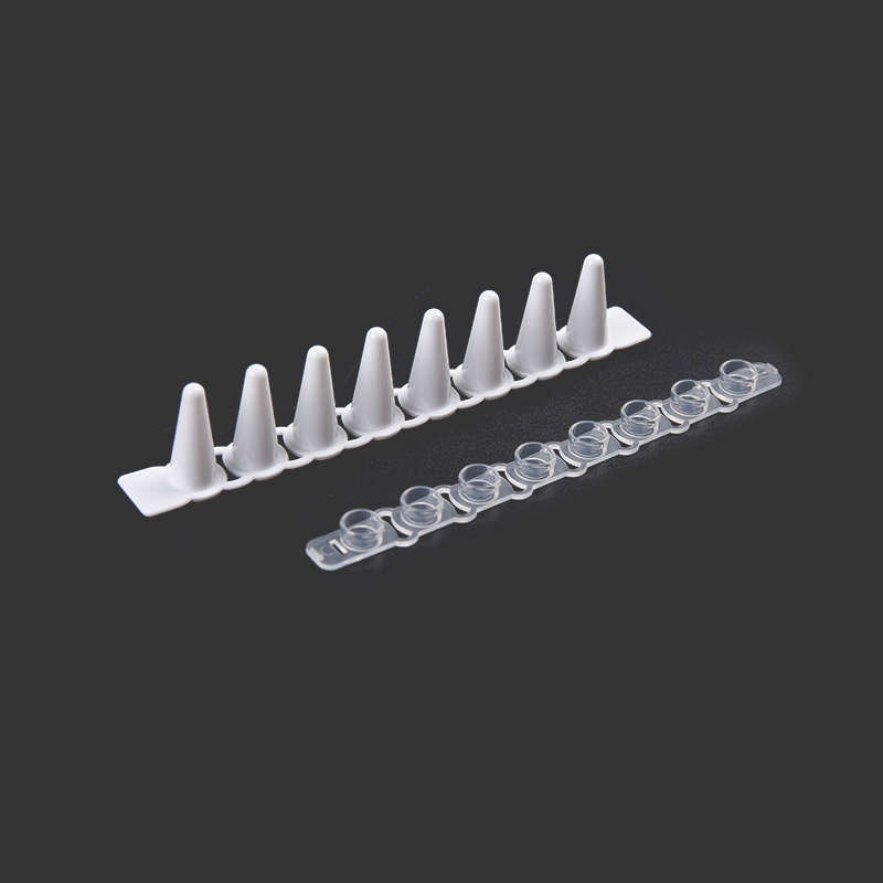 Bandă PCR cu 8 tuburi de 0,1 ml